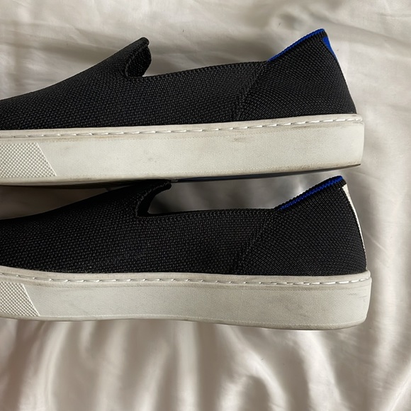 Rothy's The Original Slip-On Sneakers Size 7 Woman Black - Picture 8 of 8
